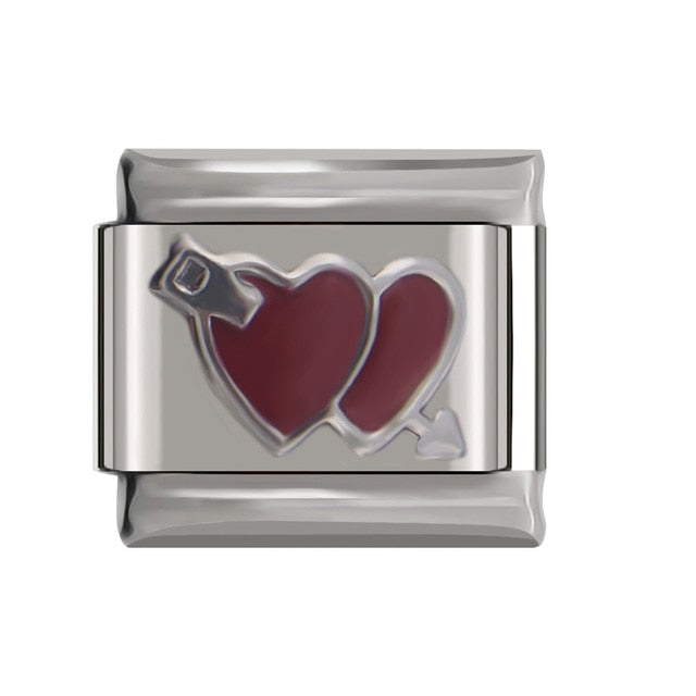 Metal Color - Red Cute Heart